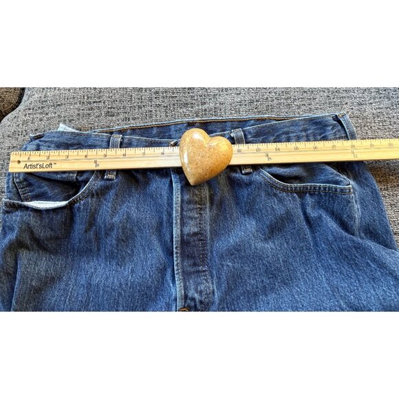 Levis Strauss & Co. 501 button Fly Mens Jeans W38 L32 Blue Denim Vintage Classic - Picture 6 of 10